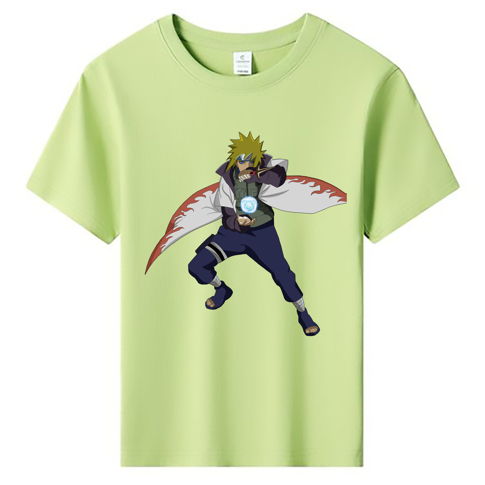 （画像用） NARUTO -ナルト- 波風 ミナト Namikaze Minato 綿100％キッズTシャツ（フロントプリント）